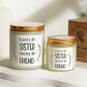 Vela perfumada sin humo de cera de soja, 8 OZ, pera, limón, albahaca, bergamota, cedro, lila, personalizada, con tapas y caja para aromaterapia casera - Product Image 3