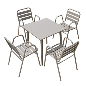 <span class=keywords><strong>Table</strong></span> <span class=keywords><strong>et</strong></span> <span class=keywords><strong>chaises</strong></span> d'extérieur en aluminium, imperméables <span class=keywords><strong>et</strong></span> résistantes au soleil, pour jardin, villa moderne simple, balcon, <span class=keywords><strong>table</strong></span> basse de loisirs, Chine - Product Image 5