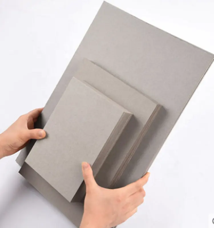 Tablero gris de cartón personalizado, Material gris de 2mm, venta al por mayor