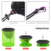 Panier de pêche flottant OEM, pliable et portable, pour le stockage des poissons vivants, avec filet résistant à l'usure