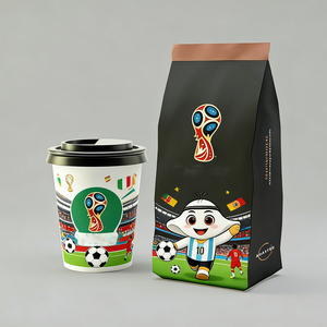 แก้วกา<span class=keywords><strong>แฟ</strong></span>กระดาษสองชั้นแบบมีฝาปิด ได้รับการรับรองมาตรฐาน พร้อมถุงใส่ชาและกา<span class=keywords><strong>แฟ</strong></span>แบบสั่งทำพิเศษสำหรับกิจกรรมกีฬากลางแจ้ง - Product Image 1