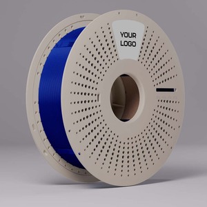 خيوط طباعة ثلاثية الأبعاد PETG قابلة لإعادة التعبئة، عبوة 1 كجم، لون أزرق داكن، سهلة التعبئة، بكرة مزدوجة، متوافقة مع Creality CFS - Product Image 2