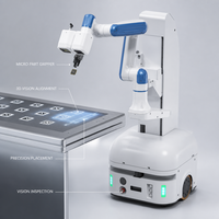 Robot mobile collaboratif Nova2kg AGV PLC, bras robotisé à 6 axes pour l'assemblage de précision, l'inspection de la qualité et l'automatisation (acier inoxydable)