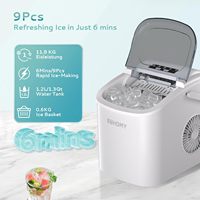 Commande en gros ETL prix EUHOMY 2 glaçons taille 12KG/jour Machine à glaçons portable à balle blanche Mini machine à glaçons de comptoir