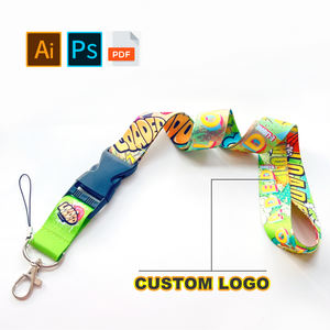 सिल्क स्क्रीन प्रिंटिंग ऑफसेट के साथ व्यक्तिगत पॉलिएस्टर कुंजी लानीर्ड कार्ड धारक - Product Image 6