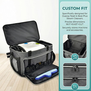 Sac de rangement compatible avec le <span class=keywords><strong>nettoyeur</strong></span> <span class=keywords><strong>vapeur</strong></span>, étui de transport avec support externe pour perche d'extension, organisateur d'accessoires pour <span class=keywords><strong>nettoyeur</strong></span> <span class=keywords><strong>vapeur</strong></span> - Product Image 2