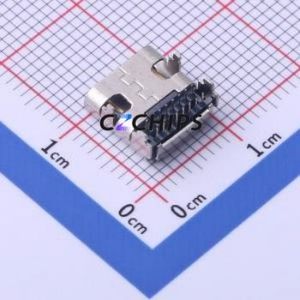 TYPEC-306DDW-ARP16 USB Connector Bent Lead Through Hole Connector Type-C USB 3.1 Female Right Angle Insert - Product Image 2