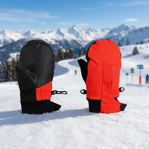 Gants de ski et de snowboard d'extérieur, chauds, coupe-vent, imperméables, compatibles écran tactile, en polyester, pour le cyclisme et les sports d'hiver - Product Image 4
