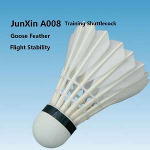 ريشة تدريب جونكسين A008 فعالة من حيث التكلفة، مصنوعة من ريش الإوز بطبقتين للمبتدئين في التدريب - Product Image 2