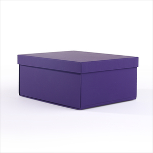 Caja plegable personalizada púrpura al por mayor, tapa separada, materiales reciclados, laminado mate, papel de impresión en relieve, CAJA PLEGABLE impresa - Product Image 5
