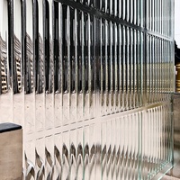 Balustrade d'escalier de conception moderne en verre trempé thermofusible