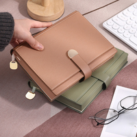 Ensemble cadeau de carnet de notes A5 pour bureau d'entreprise, vert, promotion commerciale, cadeaux promotionnels, papier gaufré UV, emballé en boîte, 2 pièces