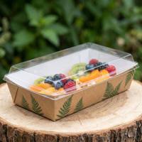 Boîtes à sandwich personnalisées en gros avec couvercle en PET, boîtes à pâtisserie jetables robustes et résistantes à la graisse, prix fabricant