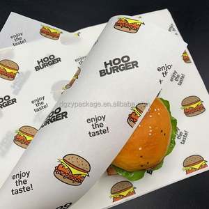 Papier d'emballage alimentaire écologique résistant à la graisse avec logo personnalisé pour l'emballage du pain, des biscuits, de la gelée et des sucettes - Product Image 1