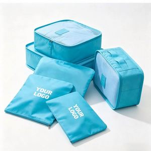 YS21 6 Pcs Organizer Luggage <b>Compression</b> Pouches Travel Storage <b>Bags</b> Travel Low Moq Fashion 6 Pcs <b>Compression</b> Luggage Organize - Product Image 1