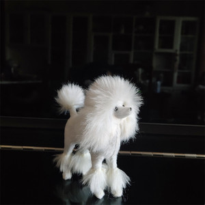 Vente en gros de mini-jouets en peluche mignons et miniatures, chien bouledogue en peluche, poupée pour la décoration de maison de poupées - Product Image 2