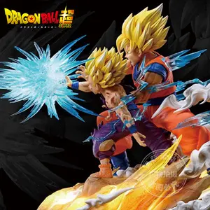 Exibição De Cenas De Batalha Dragon Balls Z Super Goku Vegeta Anime Action Figure