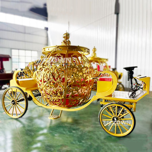 High Quality Low Prices Support Customized Electric Luxury Wedding Sightseeing Pumpkin Cinderella Carriage Factory Price - Product Image 4