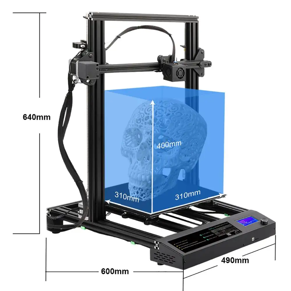 SUNLU Mesin Printer 3D FDM, Mesin Printer 3D Presisi Tinggi Tanpa Printer 3D Penyumbat