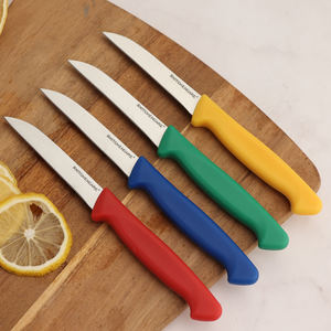 KITCHENCARE Azul Acero al carbono 3 pulgadas Cuchillos de utilidad para pelar Juego de cuchillos de cocina de acero inoxidable personalizado para frutas - Product Image 3