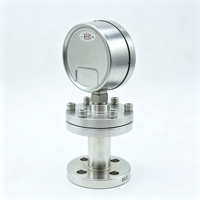 Manomètre à diaphragme antichoc en acier inoxydable PYTH(N) avec joint de diaphragme anticorrosion et revêtement en PTFE