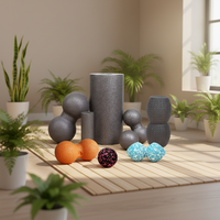 Ensemble de balles de massage EPP haute densité pour le soulagement musculaire et la thérapie par le yoga, équipement de yoga et de Pilates, rouleau en mousse