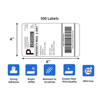 Penjualan Panas Label Thermal 80*80 untuk Berbagai Printer Stiker untuk Distributor Stiker Label Perekat Diri Tahan Air untuk Pengiriman