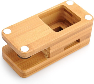 Junji Hot Sales Laadstation Meerdere Apparaten Bamboe Laadstation 2 Poort Snelle Usb-Oplader Dockingstation - Product Image 3