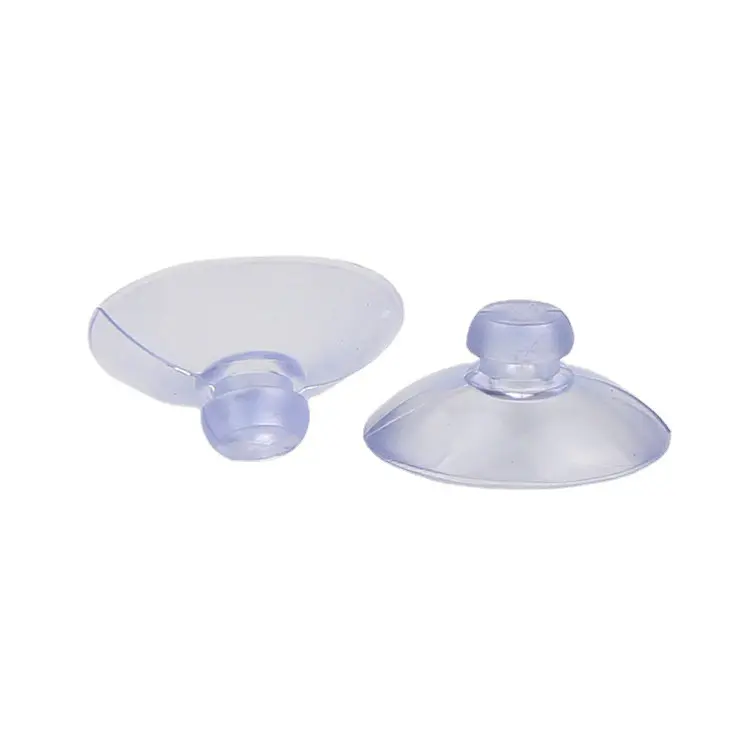 Ventouse à tête de champignon de 25mm, ventouse en verre transparent en PVC