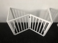 Porte autoportante pour animaux de compagnie pour escaliers, panneaux de porte pour animaux de compagnie, barrière intérieure décorative pour animaux de compagnie avec dessus arqué pour porte d'escalier SmallDog