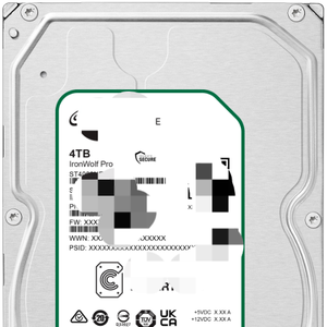 Disque dur NAS Ironwolf Pro 4 To ST4000NE001 6 Go/s FW EN01 3,5 pouces CMR 7200 tr/min Neuf Original En stock Automatisation industrielle PLC EtherCAT - Product Image 1
