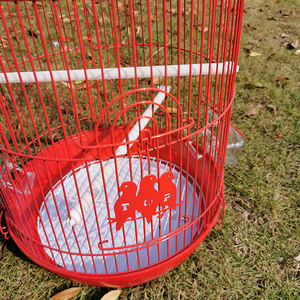 Demir malzeme portege sıcak satış büyük yuvarlak kuş kafesi - Product Image 4