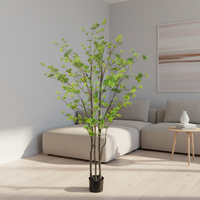 Décoration de café de bureau à domicile de Style nordique 180 cm 6 FT Enkianthus Perulatus plante suspendue cloche arbre