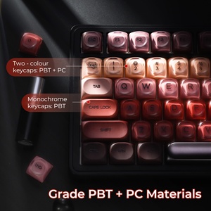 XVX Keycaps Berry Kiss Foundation HOA Translucent Keycap Set 132-Key PBT + PC ANSI tata letak Bahasa Inggris 61/68/75/84/87/100/104/108 tombol - Product Image 5