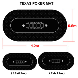 <span class=keywords><strong>Tapis</strong></span> de <span class=keywords><strong>jeu</strong></span> de poker multi-designs 120*60cm 2mm en tissu avec dos antidérapant en caoutchouc, zones de paris claires et surface en feutre durable - Product Image 3