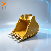 Bucket Batu Tugas Berat yang Diperkuat 1,8 Meter Kubik Cocok untuk Excavator CAT 336DL
