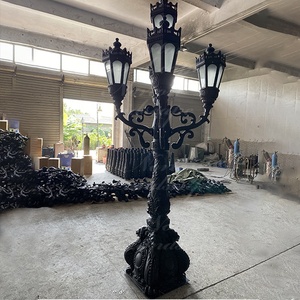 Ornamen jalan luar ruangan Modern lampu gantung besi cor lampu besi tempa untuk dijual - Product Image 4