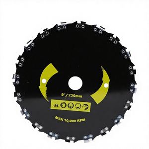 หัวตัดหญ้าแบบโซ่ 20 ฟัน ขนาด 9 นิ้ว ใบมีดหยัก อะไหล่เครื่องตัดหญ้า - Product Image 1