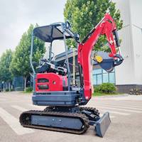 Nouvelles mini-excavatrices de 2 tonnes avec moteur Koop, mini-pelles compactes certifiées CE/EPA/EURO 5, prix de gros