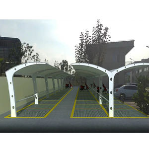 Abri de voiture extérieur en acier à structure cantilever, tentes de stationnement à membrane, toit en PVDF/PTFE, auvents de carport, tentes de garage - Product Image 1