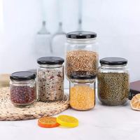Bocaux de stockage à prix d'usine, conteneurs 10oz 300ml bocal en verre pour le stockage des aliments