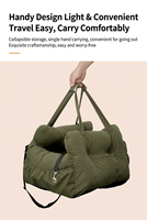 Siège de voiture pour chien en gros, lavable, antidérapant, portable, pour siège arrière avec laisse de sécurité, sac à main moderne pour chien et chat