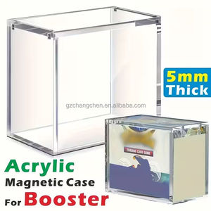Boîte de protection pour cartes Pokémon en acrylique moderne personnalisée en usine, transparente, épaisse, avec couvercle magnétique, portable - Product Image 6