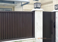 Reilbu garde l'intimité Clôture à persiennes en aluminium pour le jardin d'arrière-cour