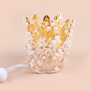 Neue trend ige Hunde und Katzen Party Muster Legierung Crown Pet Kopf bedeckung Cross-Border Shining Crown Pet <span class=keywords><strong>Hat</strong></span> für Geburtstag und Feiertage - Product Image 6