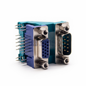 Разъем D-sub, пластиковый, металлический, двухконтактный, 9-контактный штекер, 15-контактный гнездовой разъем - Product Image 6