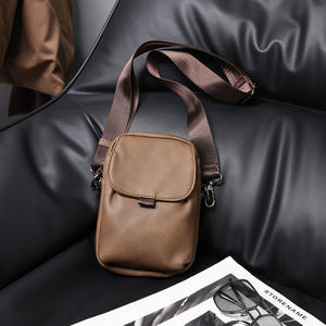 Borsa a tracolla singola da <span class=keywords><strong>uomo</strong></span> in <span class=keywords><strong>pelle</strong></span> Pu borsa a tracolla borse di marca alla moda borsa a tracolla da <span class=keywords><strong>uomo</strong></span> Casual di moda - Product Image 4
