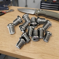 Semi-round Torx Metric Steel Screw M2.5 Standard Thread Non-loosening for Folding Knife Handle Fastener