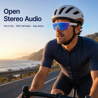 Lunettes de soleil connectées pour sports de plein air avec caméra 13MP, IA anti-tremblement, enregistrement vidéo 1200P, traduction en temps réel, Type-C 2026