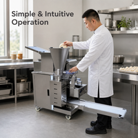 Machine à samosas, gyozas et empanadas professionnelle, multifonctionnelle, électrique, 220V, avec goût artisanal simulé
